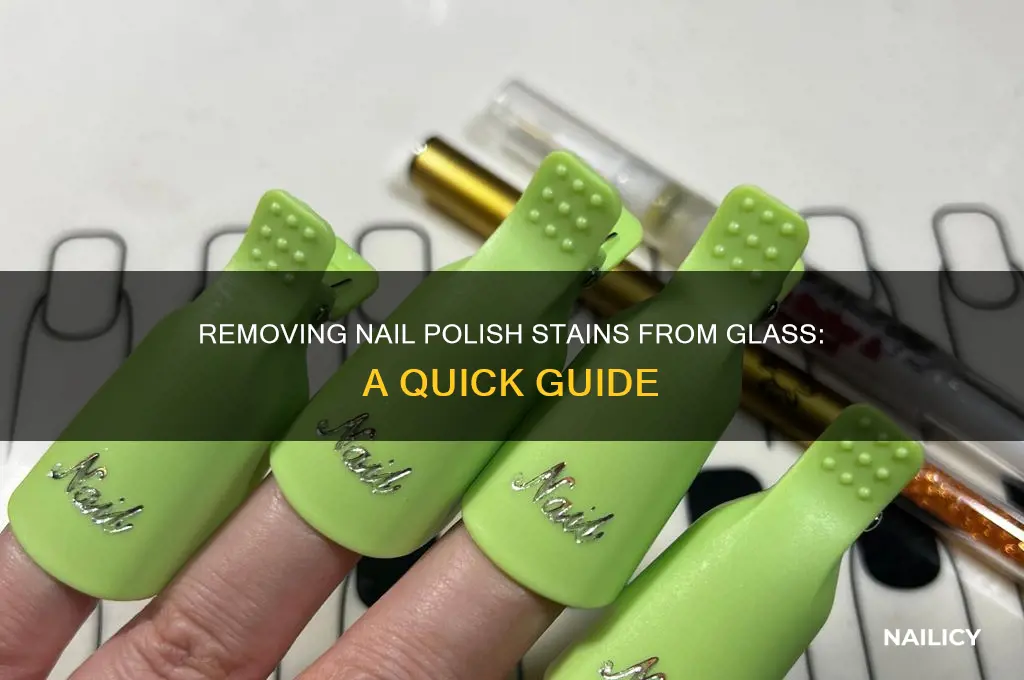 how to remove nail polish from glass