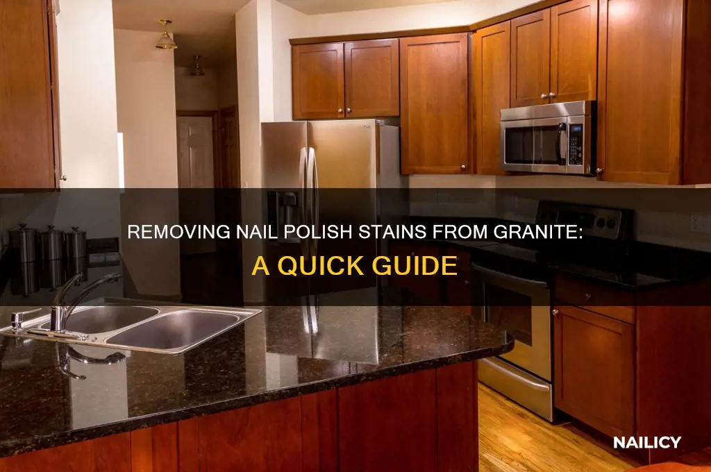 how to remove nail polish from granite