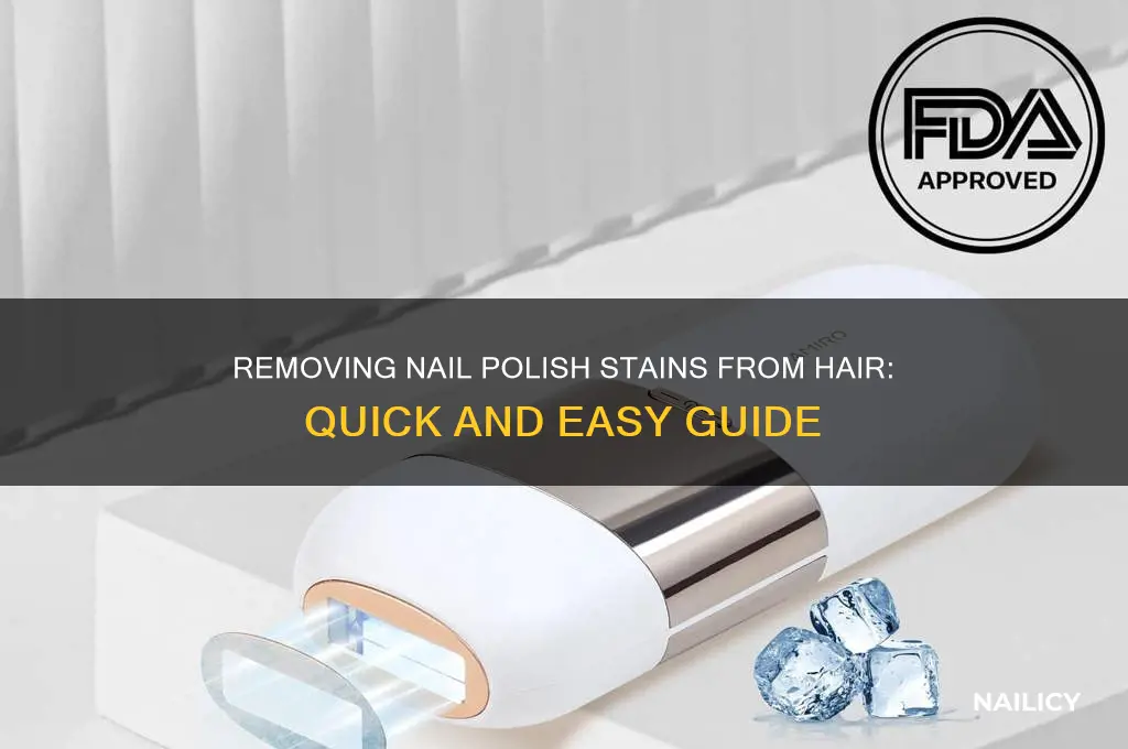 how to remove nail polish from hair
