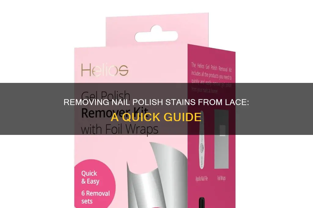 how to remove nail polish from lace