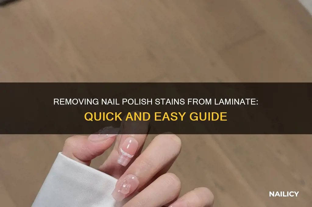 how to remove nail polish from laminate