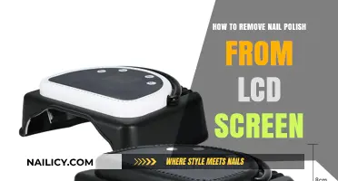 Cleaning LCD Screens: Removing Nail Polish Stains