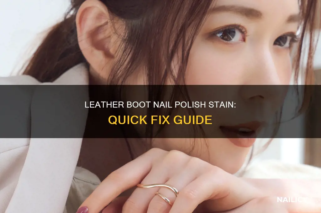 how to remove nail polish from leather boots