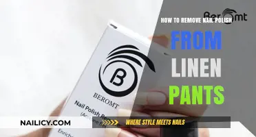 Removing Nail Polish Stains from Linen Pants