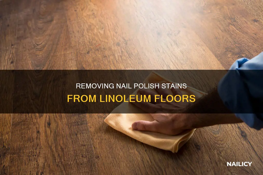 how to remove nail polish from linoleum