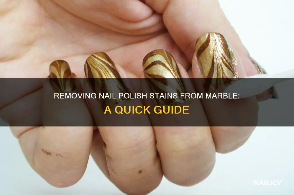 how to remove nail polish from marble