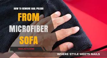 Removing Nail Polish Stains from Your Microfiber Sofa