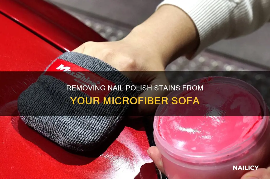 how to remove nail polish from microfiber sofa