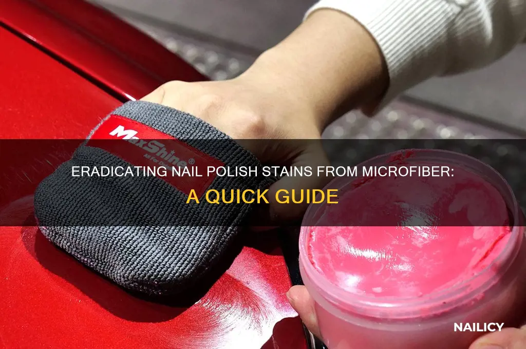 how to remove nail polish from microfiber