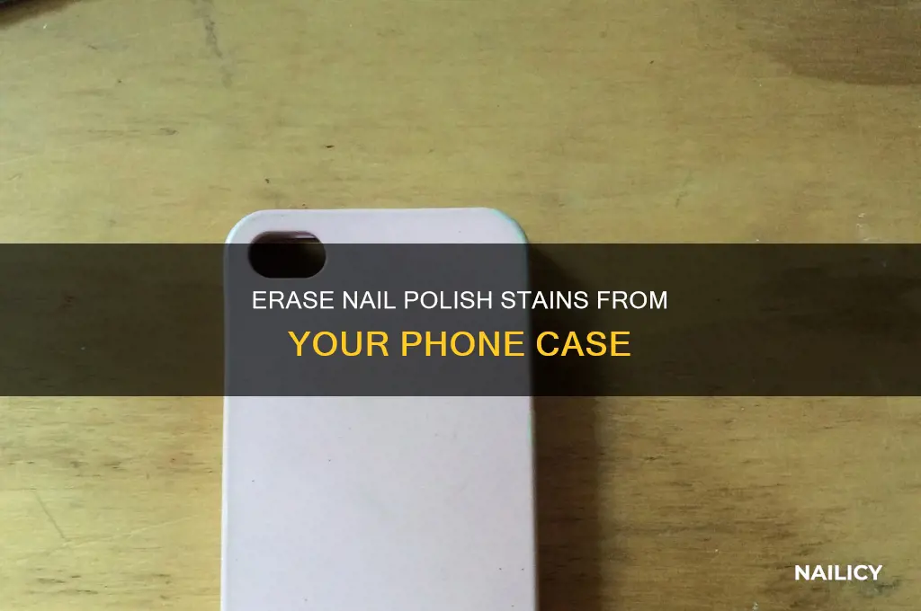 how to remove nail polish from mobile cover