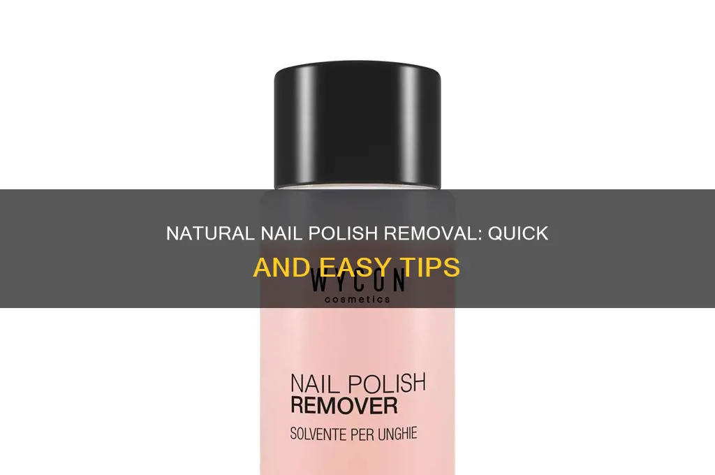 how to remove nail polish from natural nails