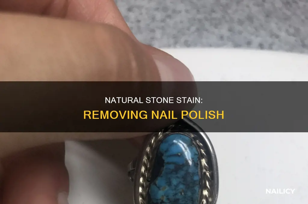 how to remove nail polish from natural stone