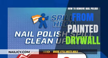 Removing Nail Polish Stains from Painted Drywall