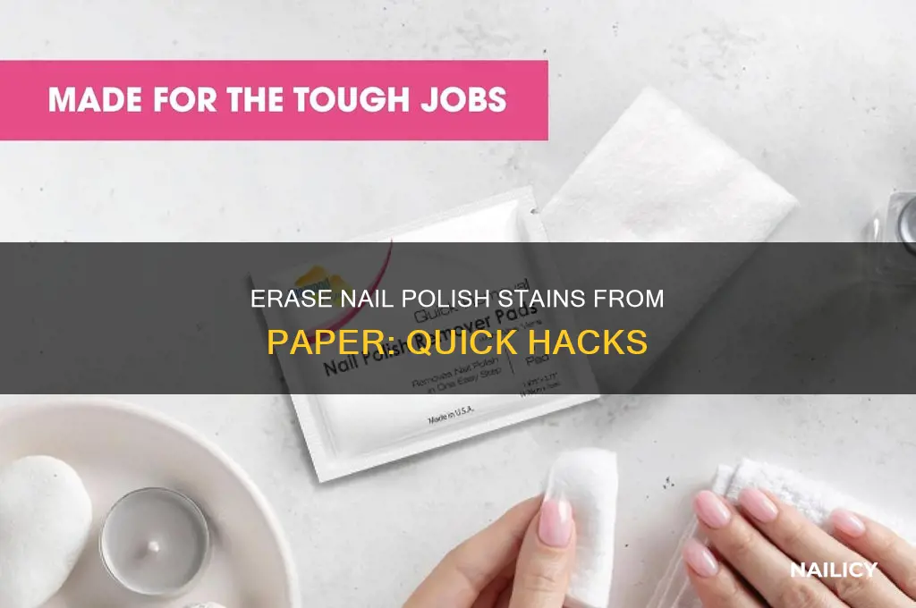 how to remove nail polish from paper