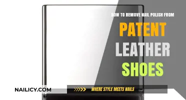 Removing Nail Polish Stains from Patent Leather Shoes