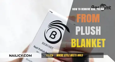 Removing Nail Polish Stains from a Plush Blanket