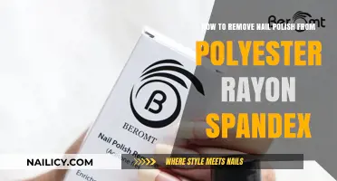 Erase Nail Polish Stains from Polyester Rayon Spandex Fabrics