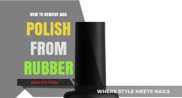 Eradicating Nail Polish Stains from Rubber Surfaces