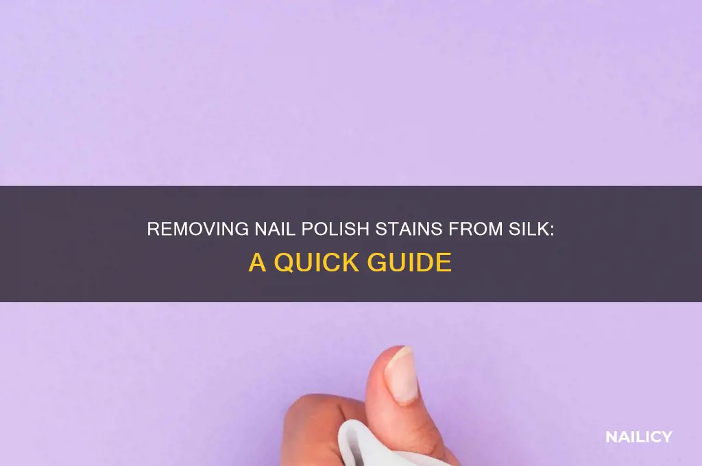how to remove nail polish from sik fabric