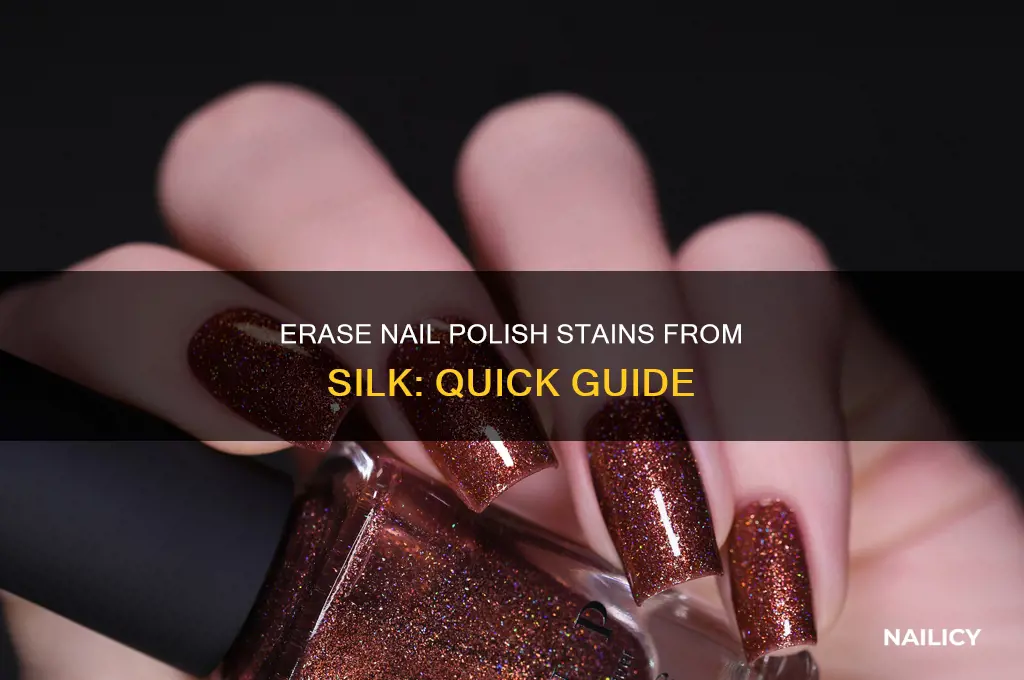 how to remove nail polish from silk clothes