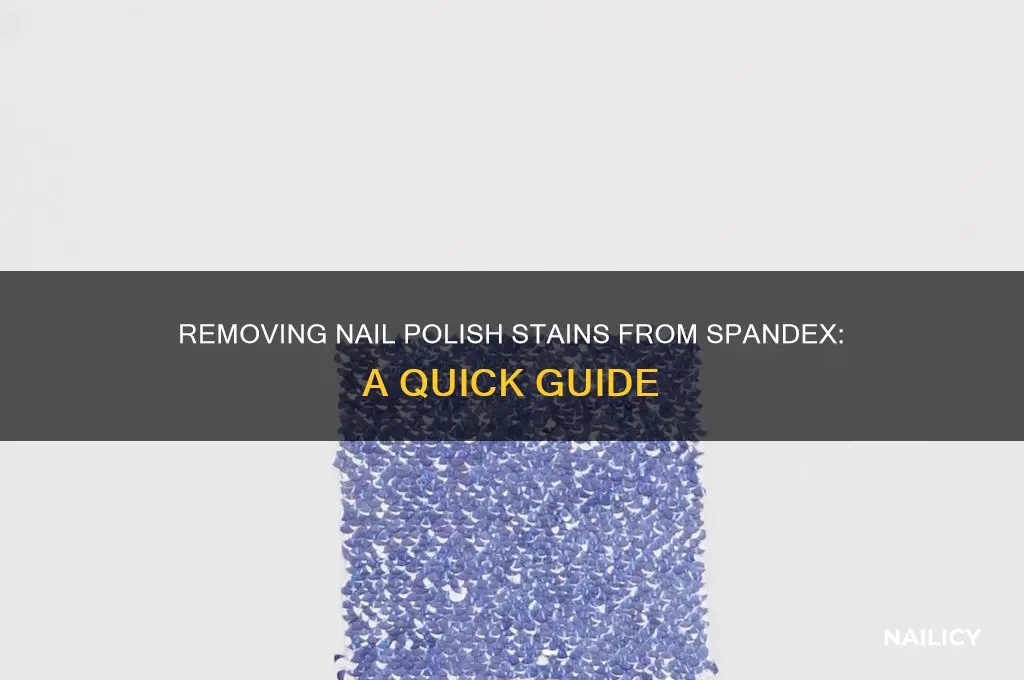 how to remove nail polish from spandex