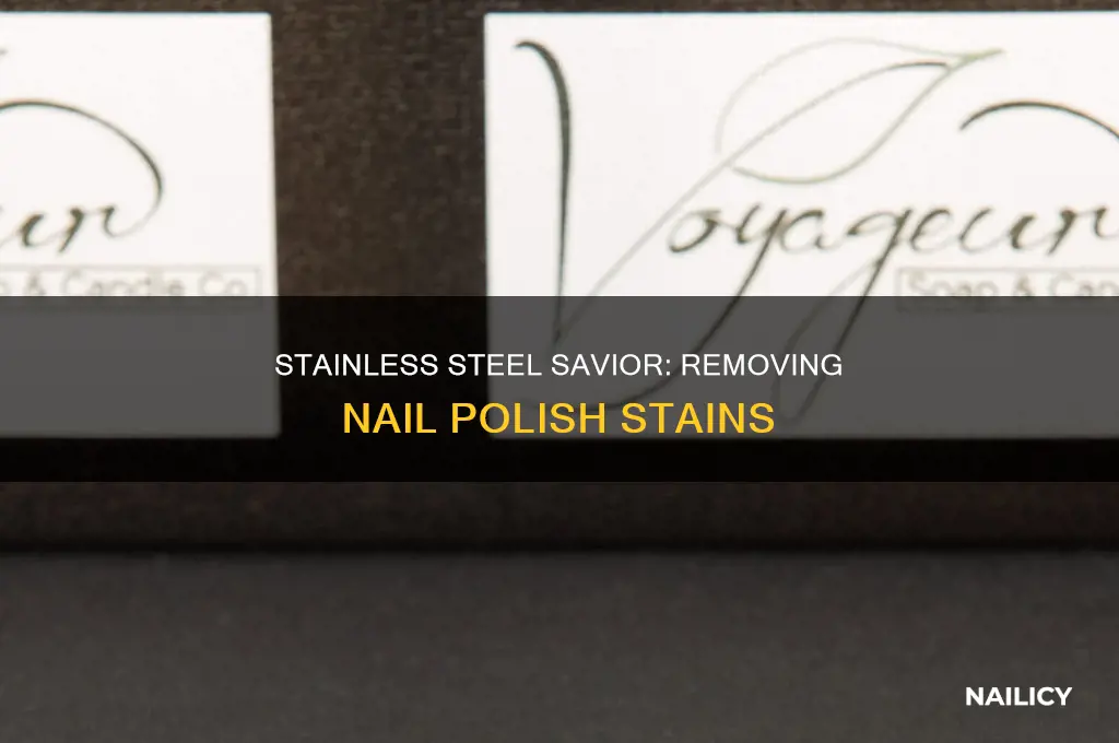 how to remove nail polish from stainless steel