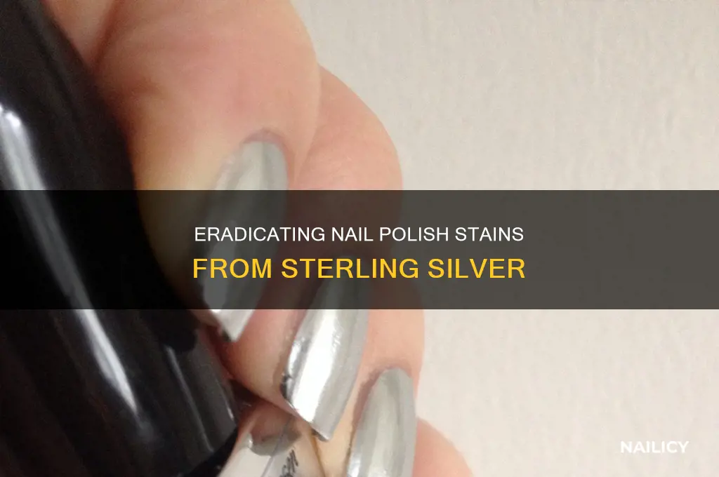 how to remove nail polish from sterling silver