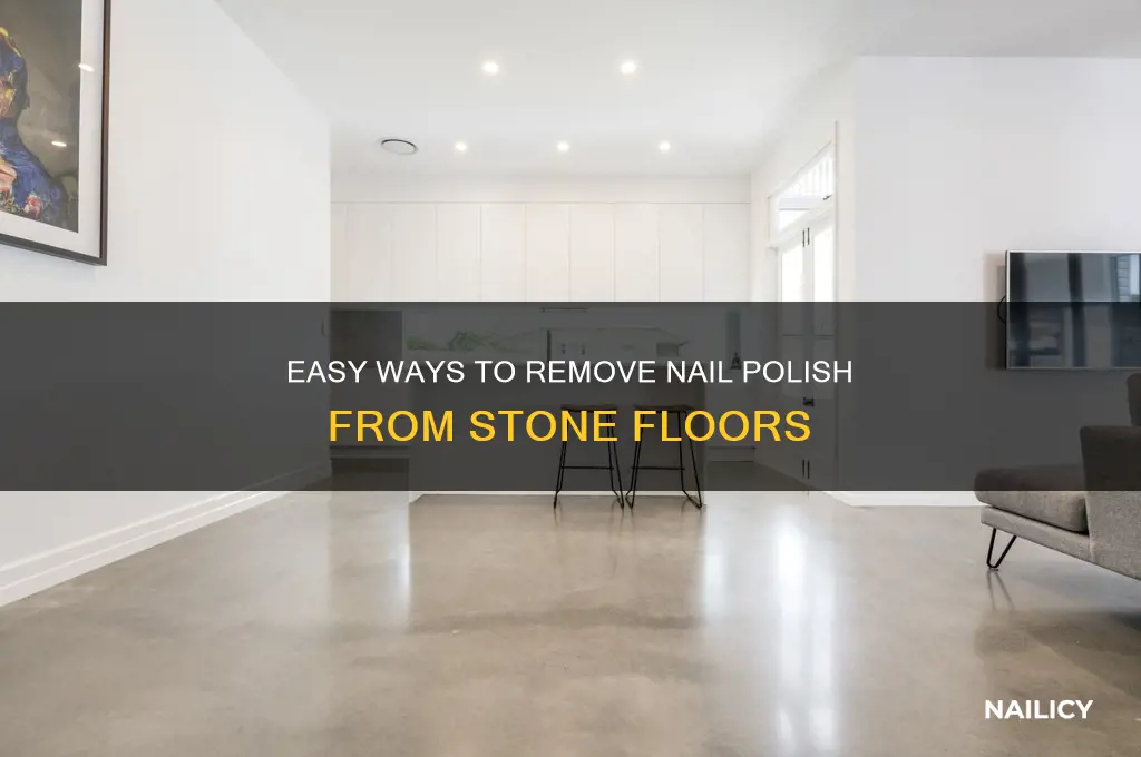 how to remove nail polish from stone floor
