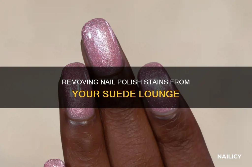 how to remove nail polish from suede lounge