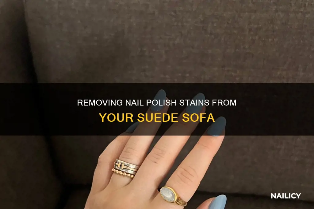 how to remove nail polish from suede sofa