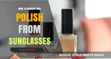 Removing Nail Polish Stains from Your Sunglasses