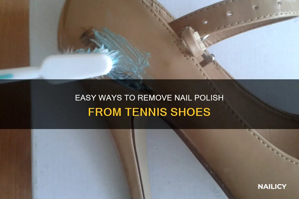 how to remove nail polish from tennis shoes