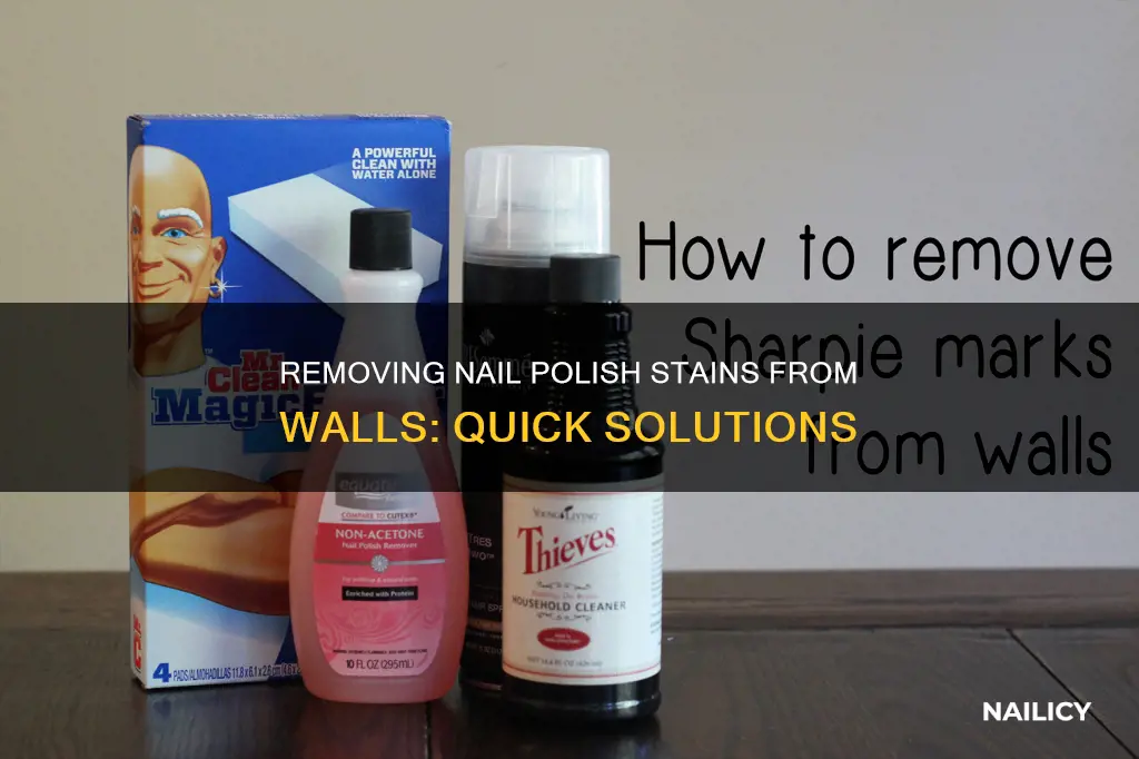 how to remove nail polish from wall