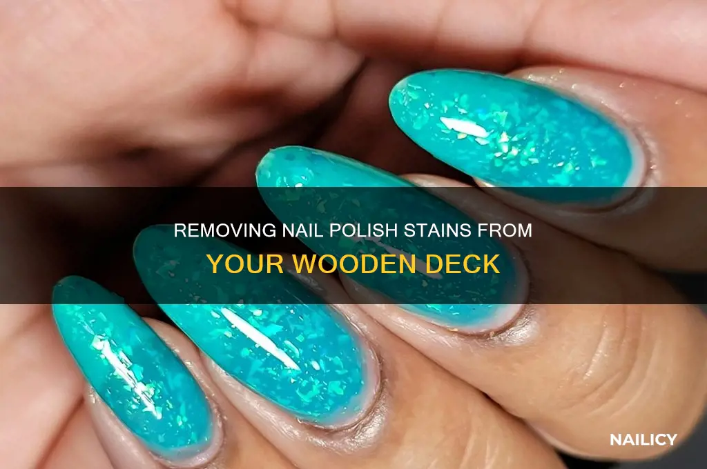 how to remove nail polish from wood deck