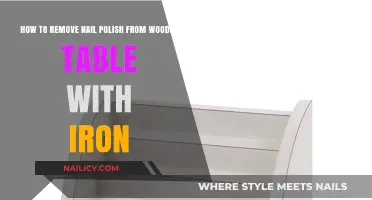 Ironing Away Nail Polish Stains from Wooden Tables