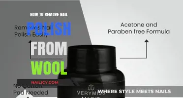 Removing Nail Polish Stains from Wool: A Quick Guide
