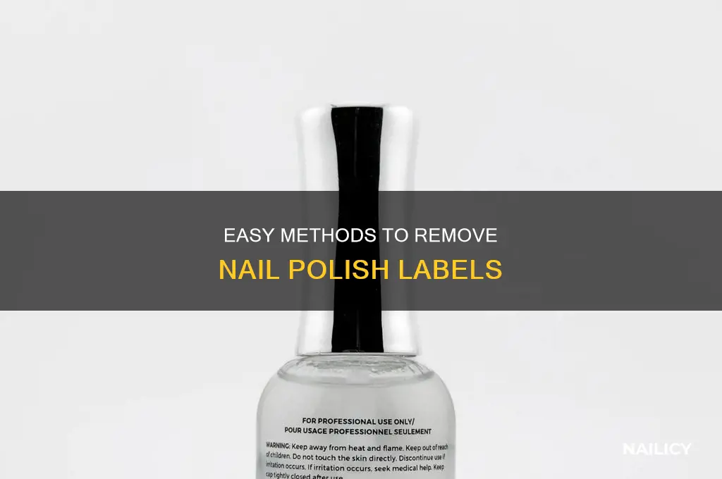 how to remove nail polish label