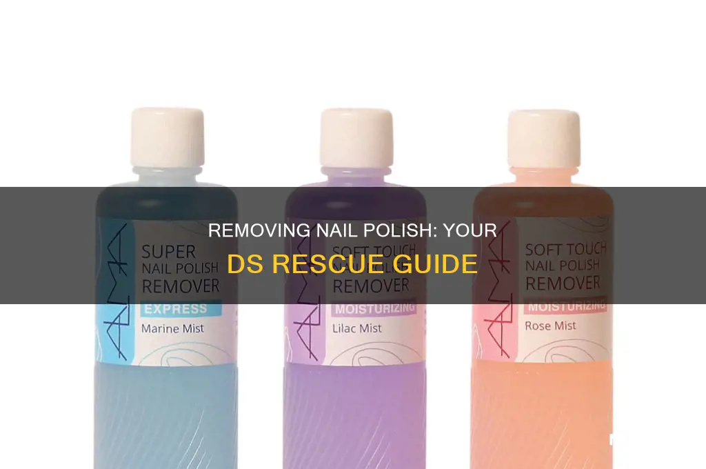 how to remove nail polish off a ds