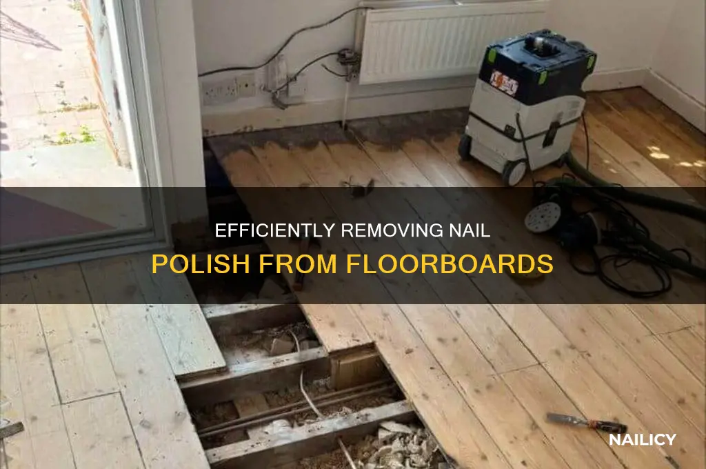 how to remove nail polish off floorboards