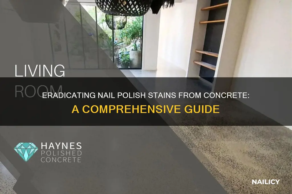 how to remove nail polish remover from concrete