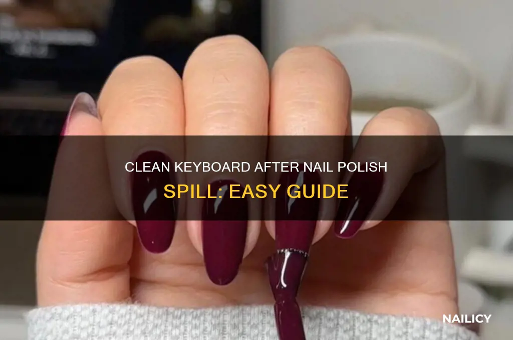 how to remove nail polish remover from keyboard