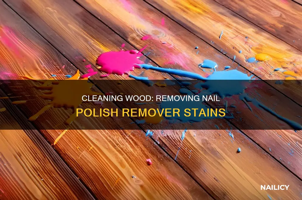 how to remove nail polish remover from polished wood