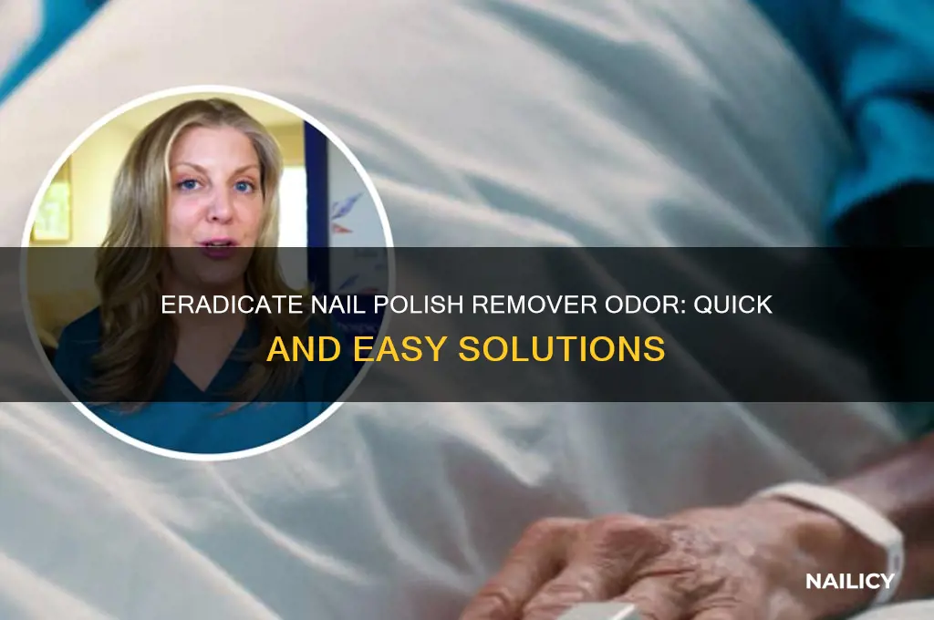 how to remove nail polish remover smell