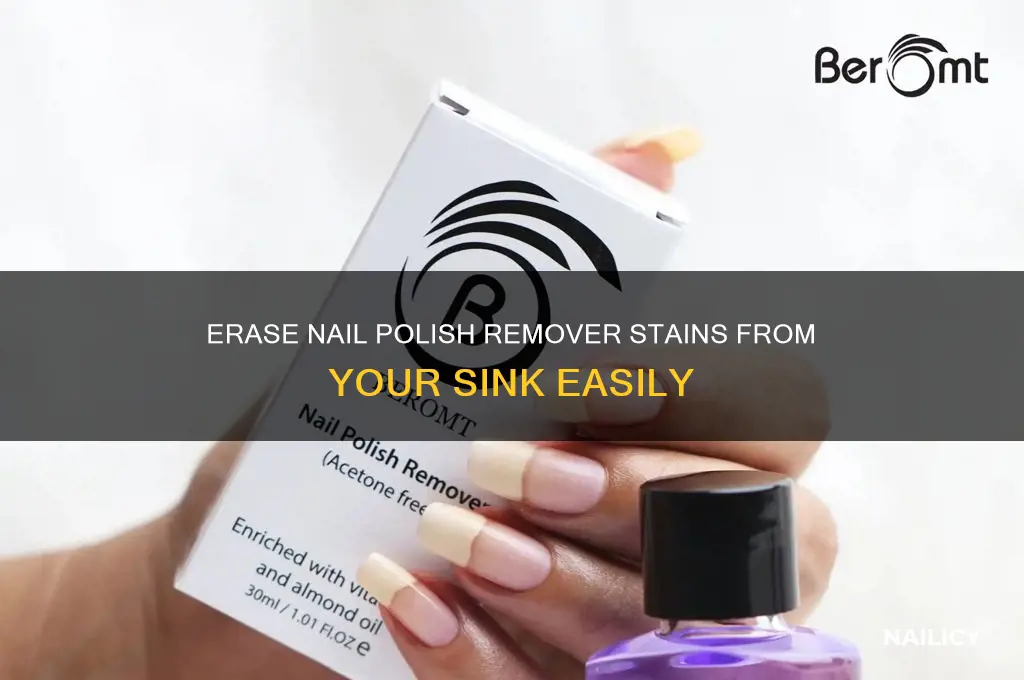 how to remove nail polish remover stain from sink