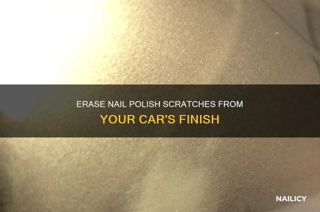 how to remove nail polish scratches from car