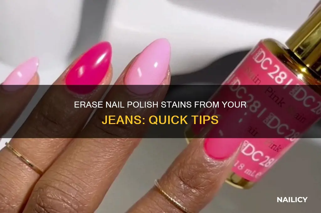 how to remove nail polish stain from jeans