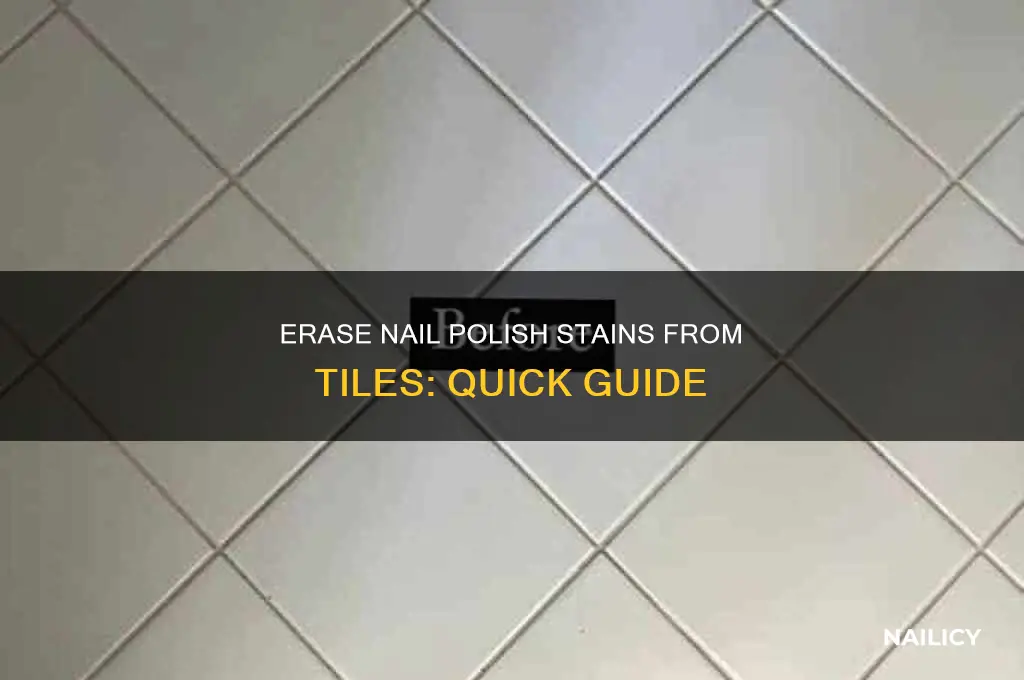 how to remove nail polish stain from tile