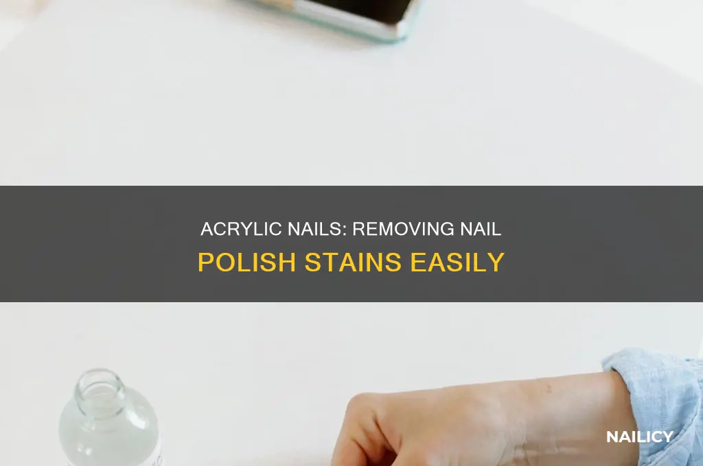 how to remove nail polish stains from acrylic nails