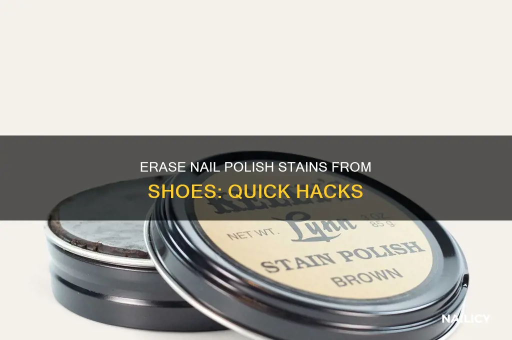 how to remove nail polish stains from shoes