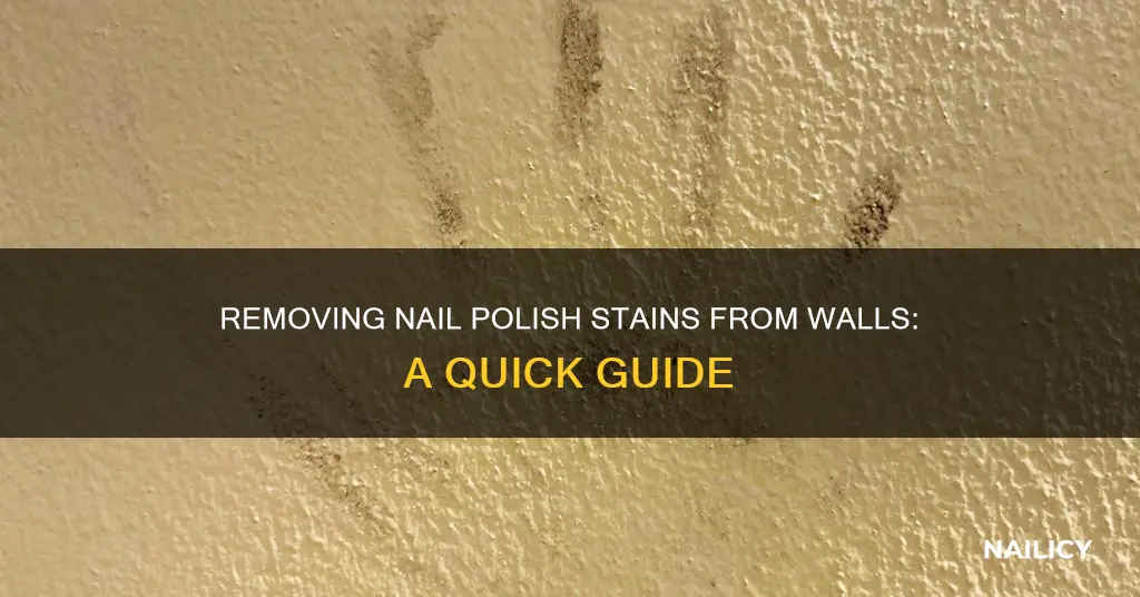 how to remove nail polish stains from wall